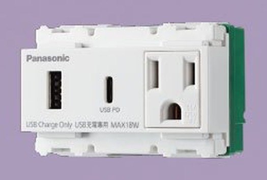 國際牌 Panasonic RISNA 埋入式USB Power Delivery智能快速充電插座接地極插座一體型 WNF1564W