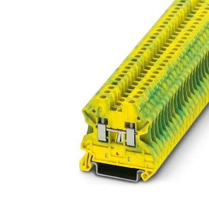 PHOENIX CONTACT UT 2,5-PE 接地端子台 螺絲式 0.14-4mm² 黃綠