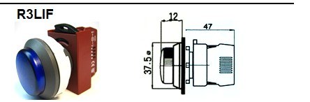 RENY 雷力 30mm 標準型指示燈(藍)