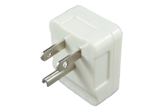 隆光 LKEW 付接地白色插頭 15A125V H型 LK7001-1