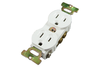 隆光 LKEW 付接地二連暗插座(埋入型) 15A125V H型 LK3224F