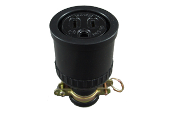 隆光 LKEW 付接地電纜中間插座 15A125V H型 LK5215