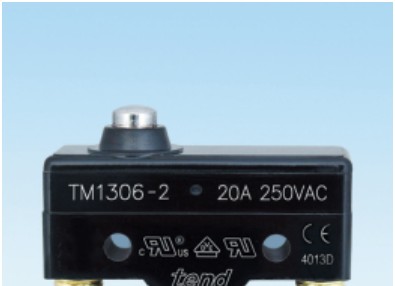 天得 TEND TM-1306-2 微動開關（短彈簧柱塞・20A）