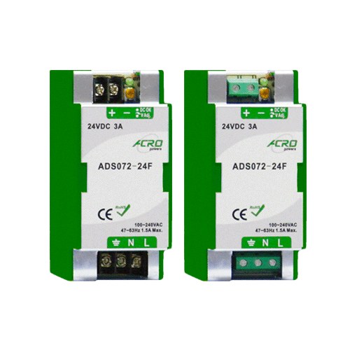 艾可 ACRO ADS100-24F 導軌式窄板電源供應器 100W 24V