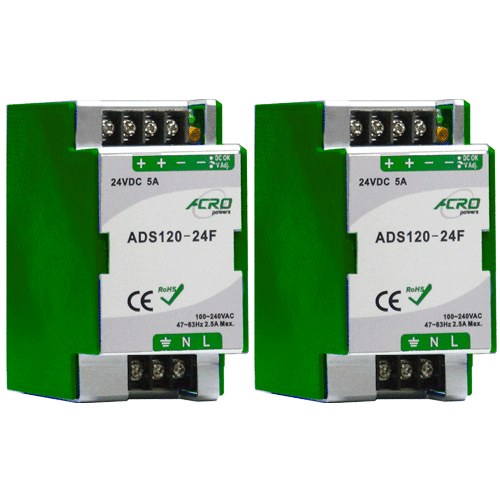 艾可 ACRO ADS120-24F 導軌式窄板電源供應器 120W 24V