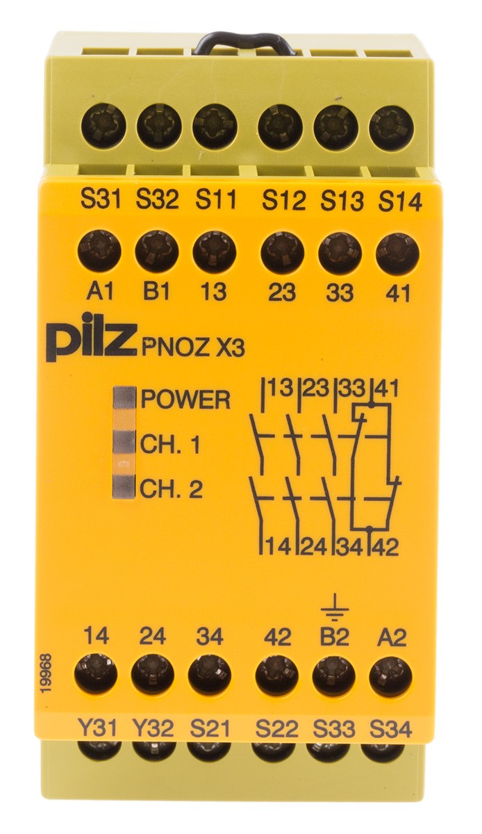Pilz 皮爾磁 PNOZ X3 安全繼電器模組（24V AC/DC）