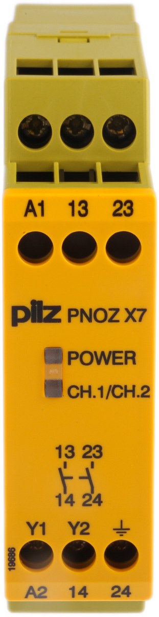 Pilz 皮爾磁 PNOZ X7 安全繼電器模組（230V AC）