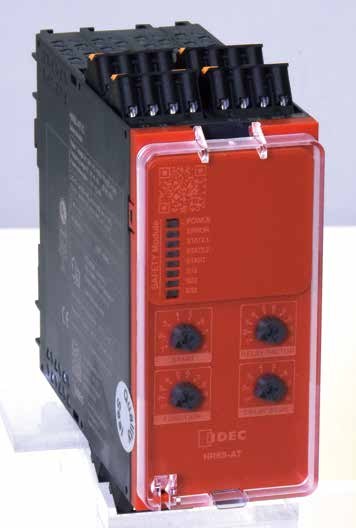 和泉電機 IDEC HR6S-DN1P 安全繼電器模組（6輸入多迴路並聯監控，Cat.4，螺絲端子）