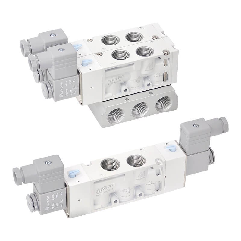 金器 Mindman MVSC-460-4E1 電磁閥(5口2位單線圈.G1/2 大口徑)