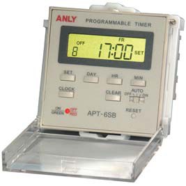 安良 ANLY APT-6SB 可程式定時器（一週7天循環・每日8組・LCD 背光）