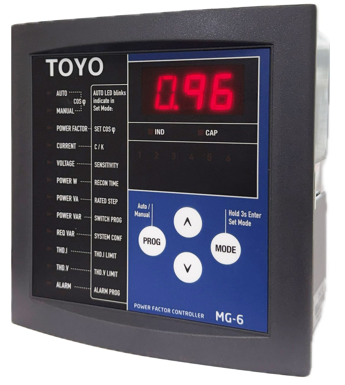 TOYO 東洋 MG 系列自動功率因數調整器（MG-6／MG-12）