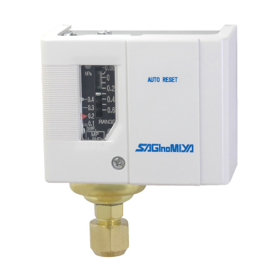 SAGINOMIYA 鷺宮 SNS-C110XM1Q014 蒸氣用壓力開關（1～10 kgf/cm²，SPDT 手動復歸）