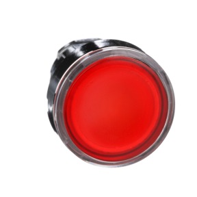施耐德 Schneider ZB4-BW343 LED 照光按鈕頭部(紅色平頭,通用LED 用.22.5mm)