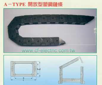 開放型塑鋼鏈條A-TYPE
